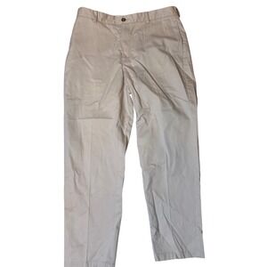 L.L. Bean classic fit cotton pants vintage men's trousers khaki relaxed 34x29